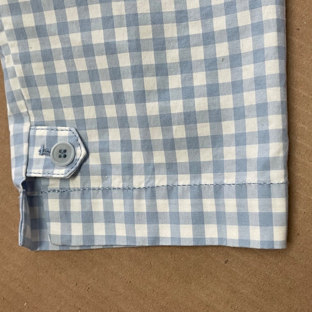Talbots Women's Petite Size 4P Blue Gingham Perfect Crop Coastal Chinos Beach - Picture 15 of 15